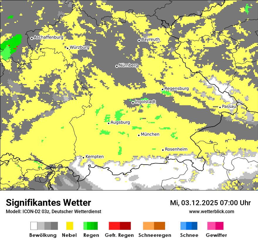 Modellkarten Signifikantes Wetter