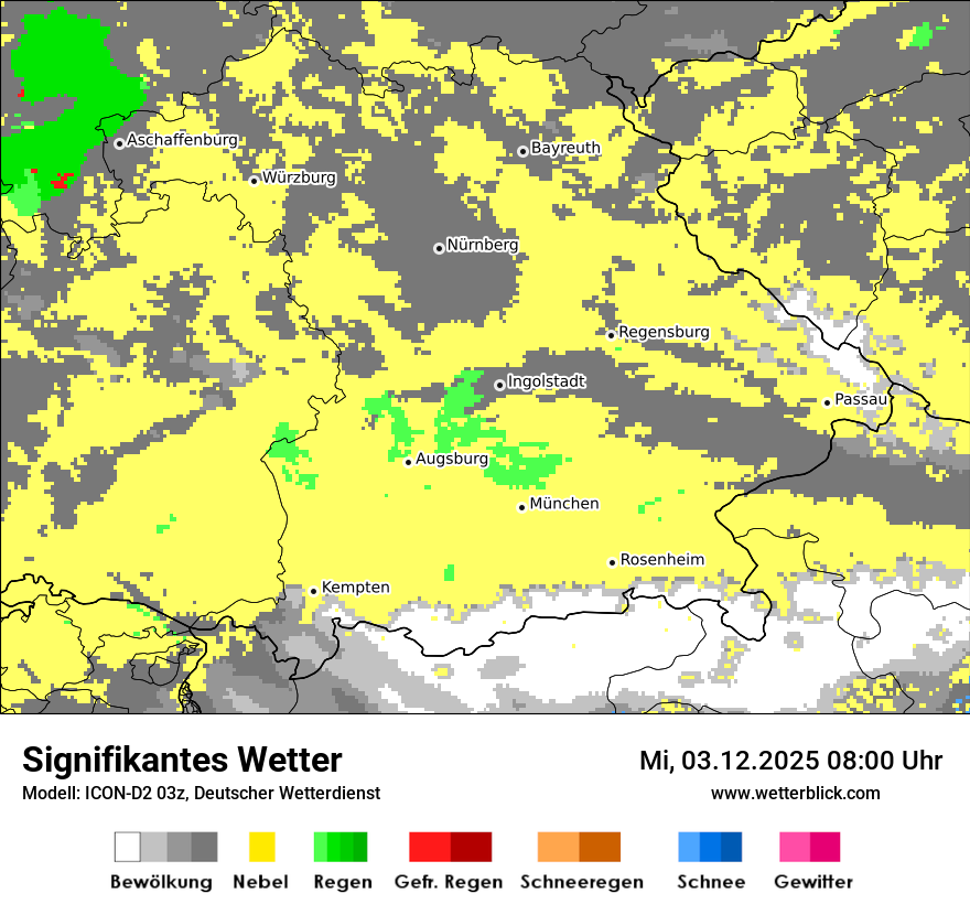 Modellkarten Signifikantes Wetter
