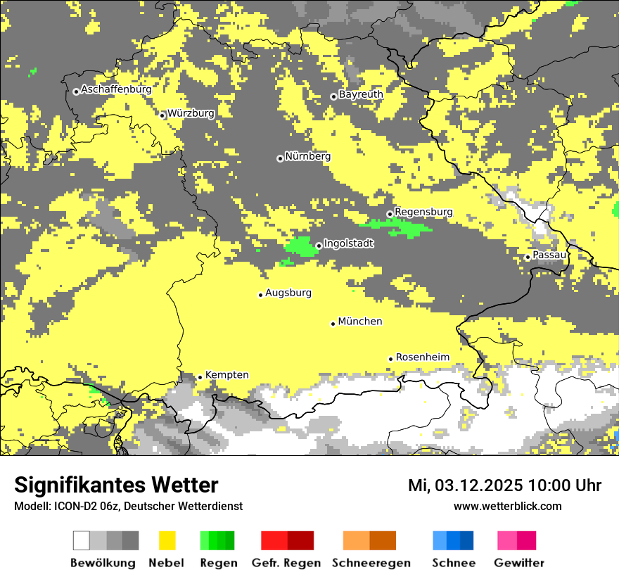 Modellkarten Signifikantes Wetter