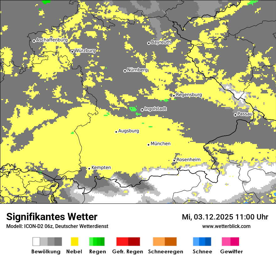 Modellkarten Signifikantes Wetter