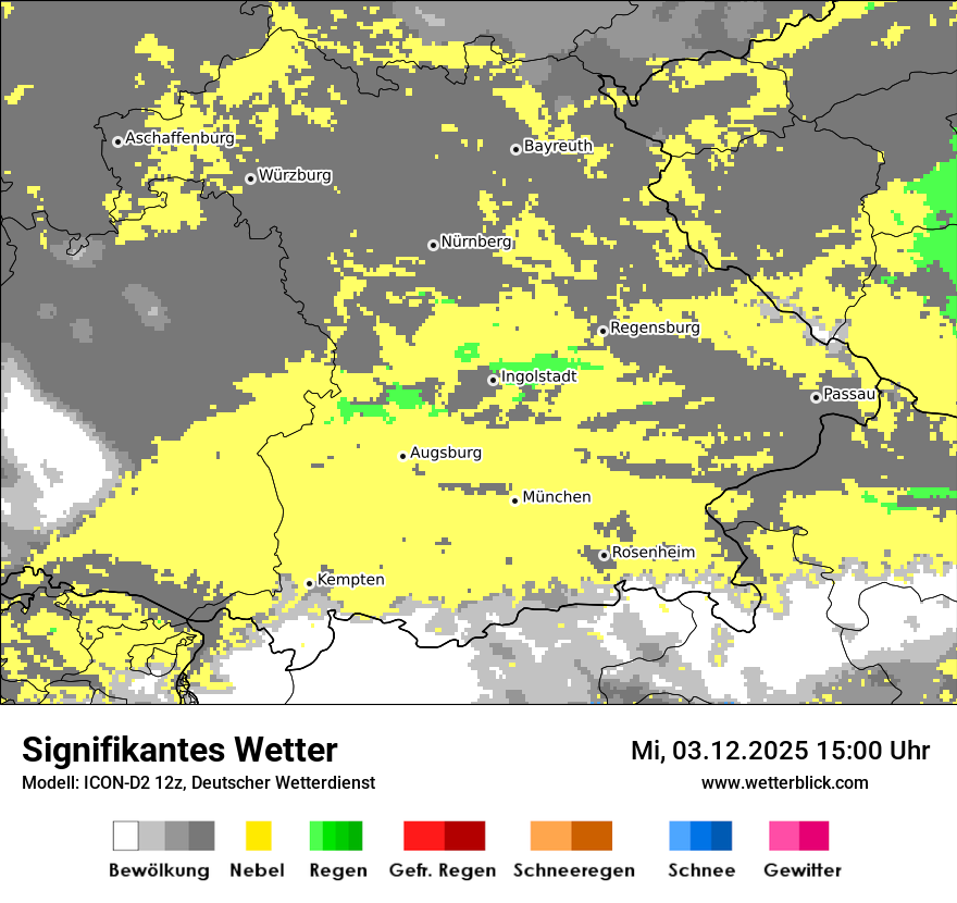 Modellkarten Signifikantes Wetter