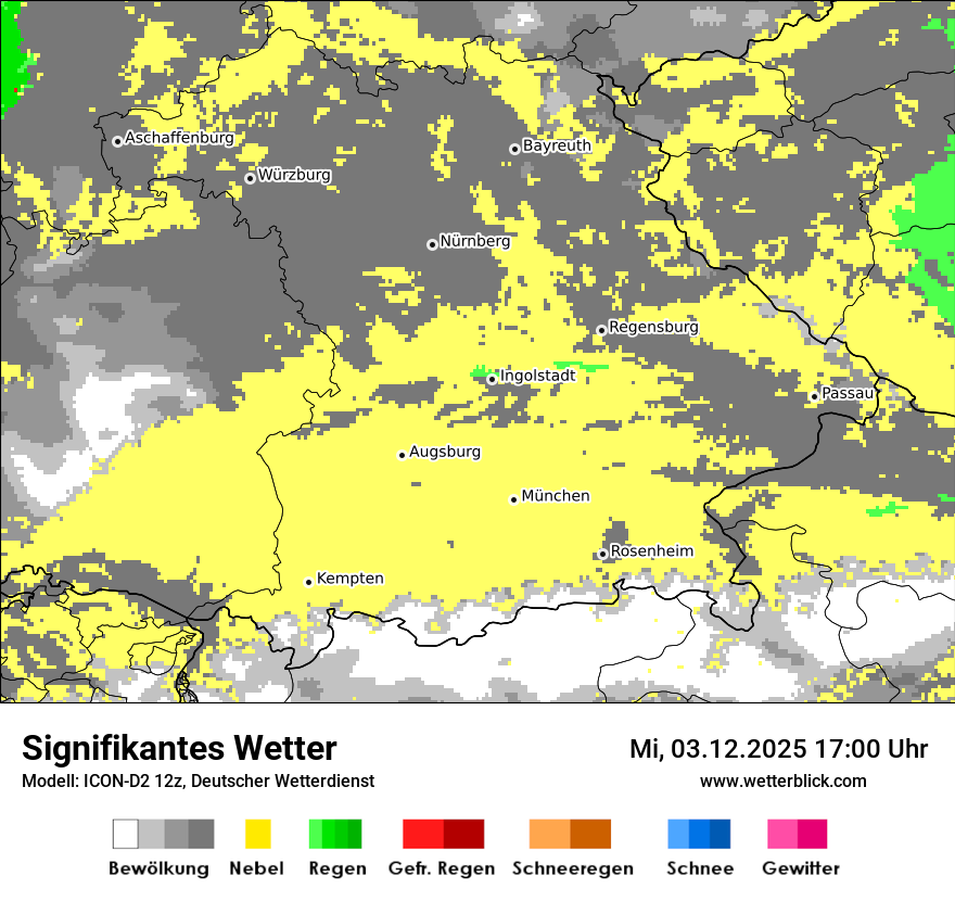 Modellkarten Signifikantes Wetter