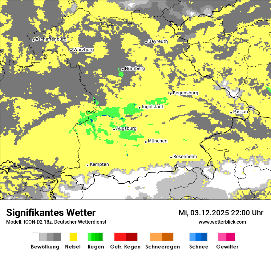 Modellkarten Signifikantes Wetter