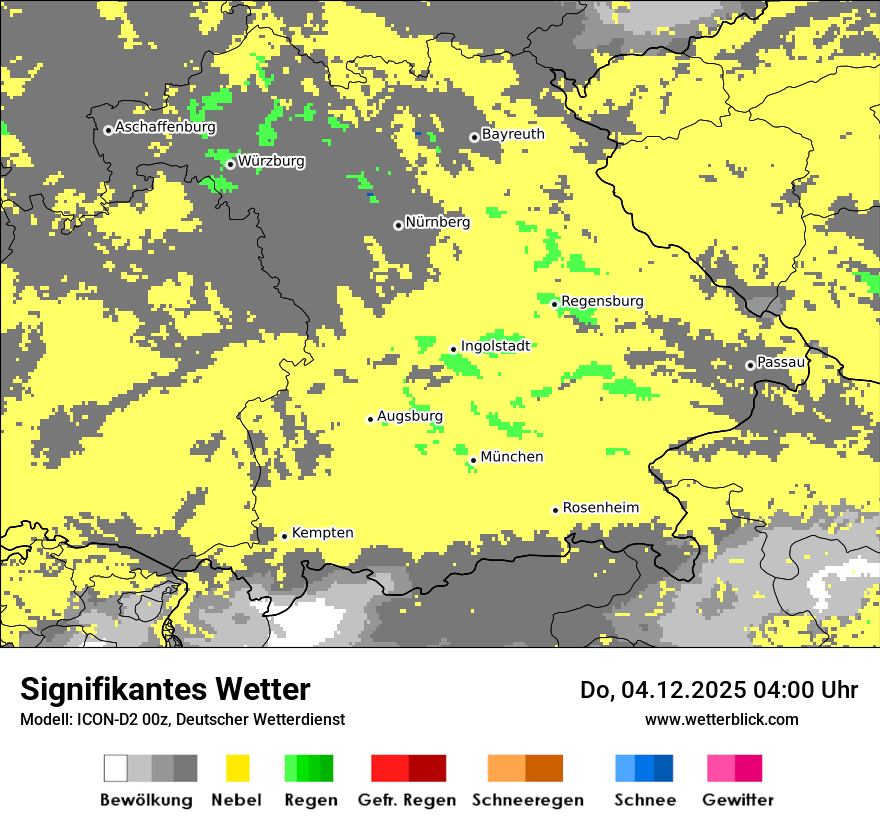 Modellkarten Signifikantes Wetter