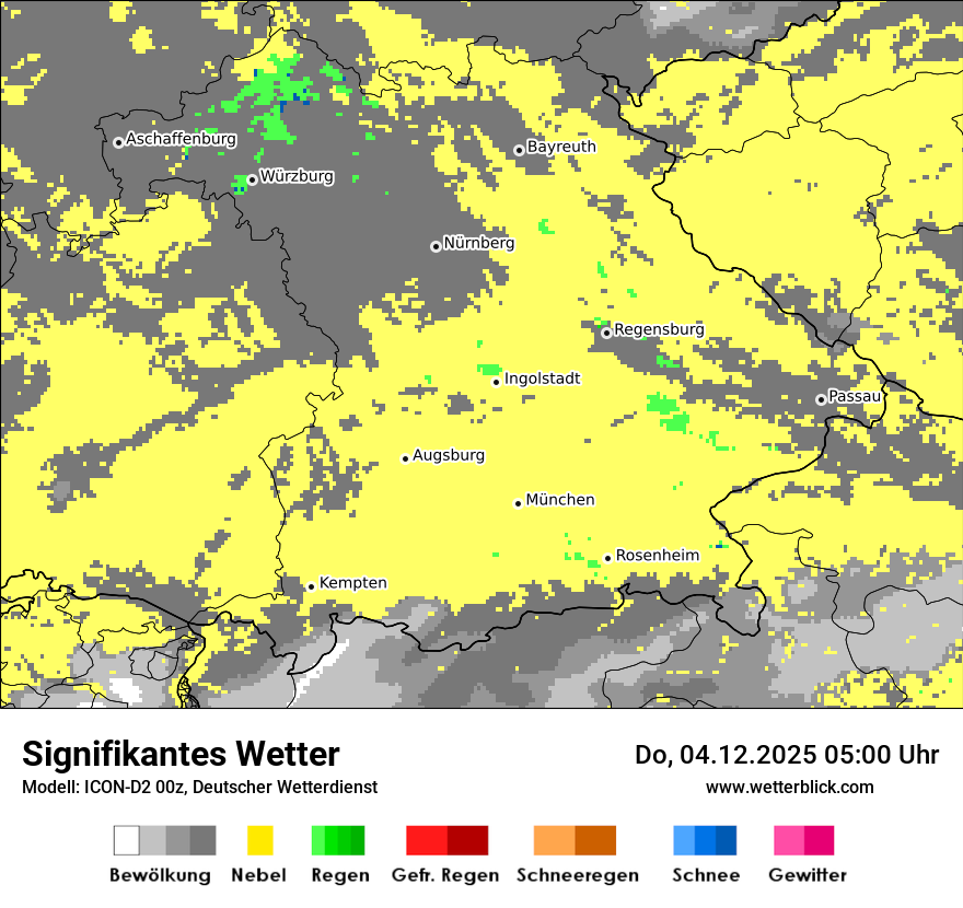 Modellkarten Signifikantes Wetter