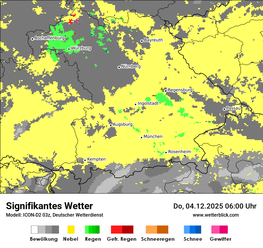 Modellkarten Signifikantes Wetter
