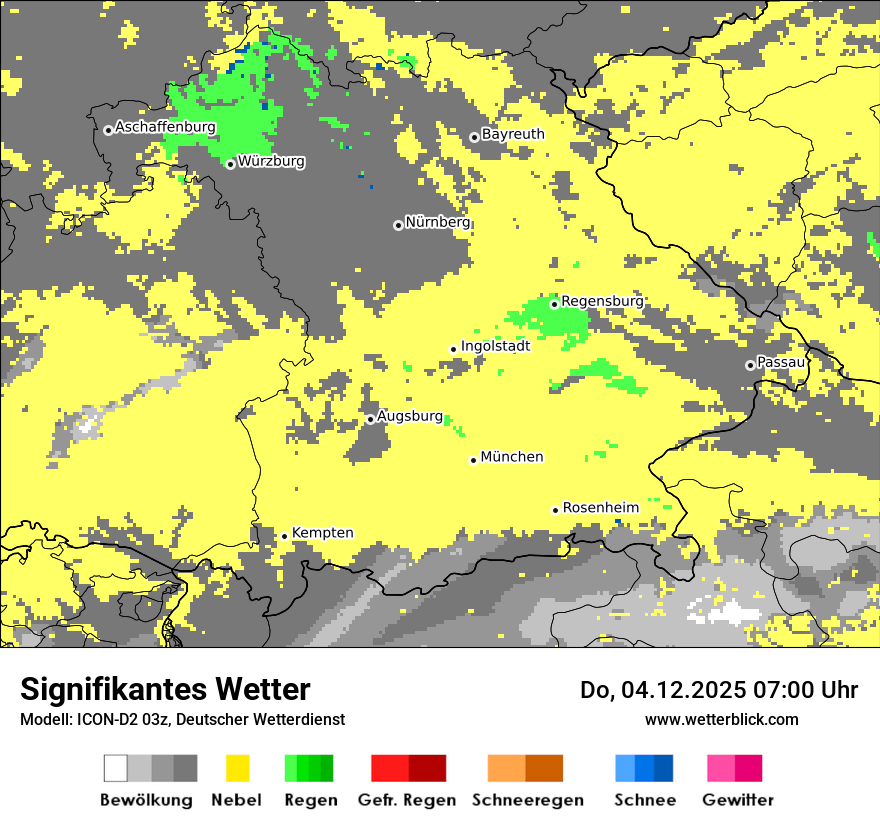 Modellkarten Signifikantes Wetter
