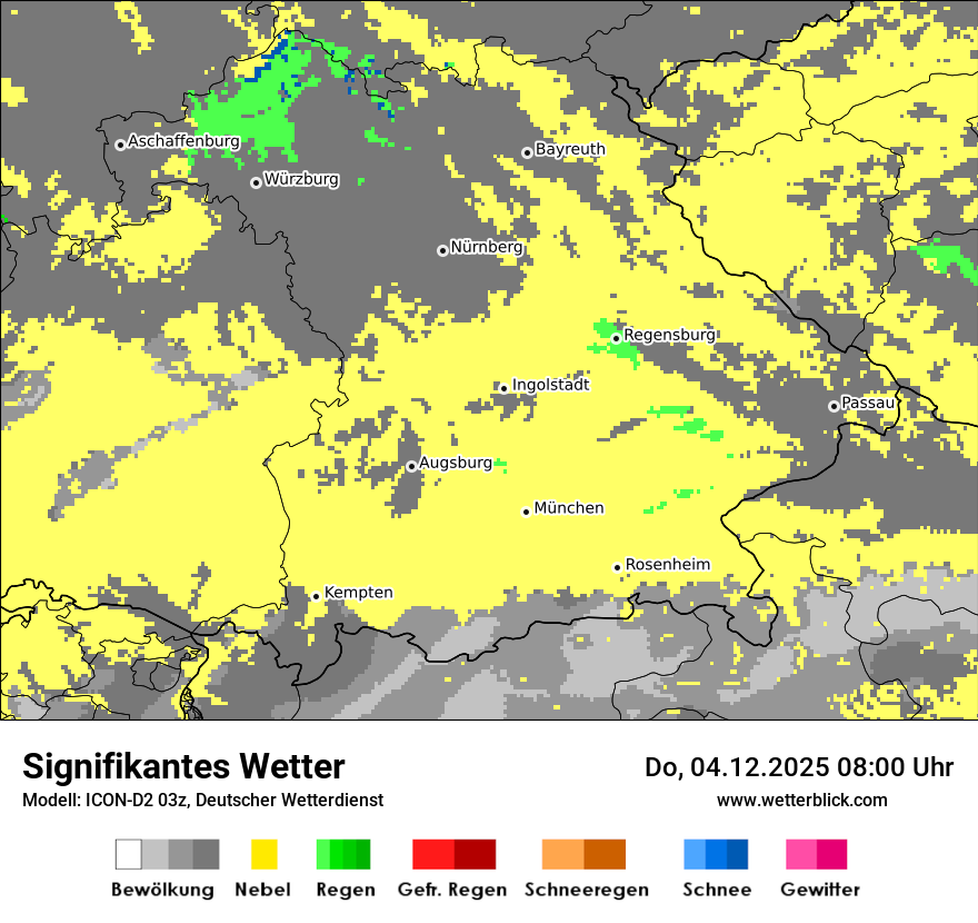 Modellkarten Signifikantes Wetter