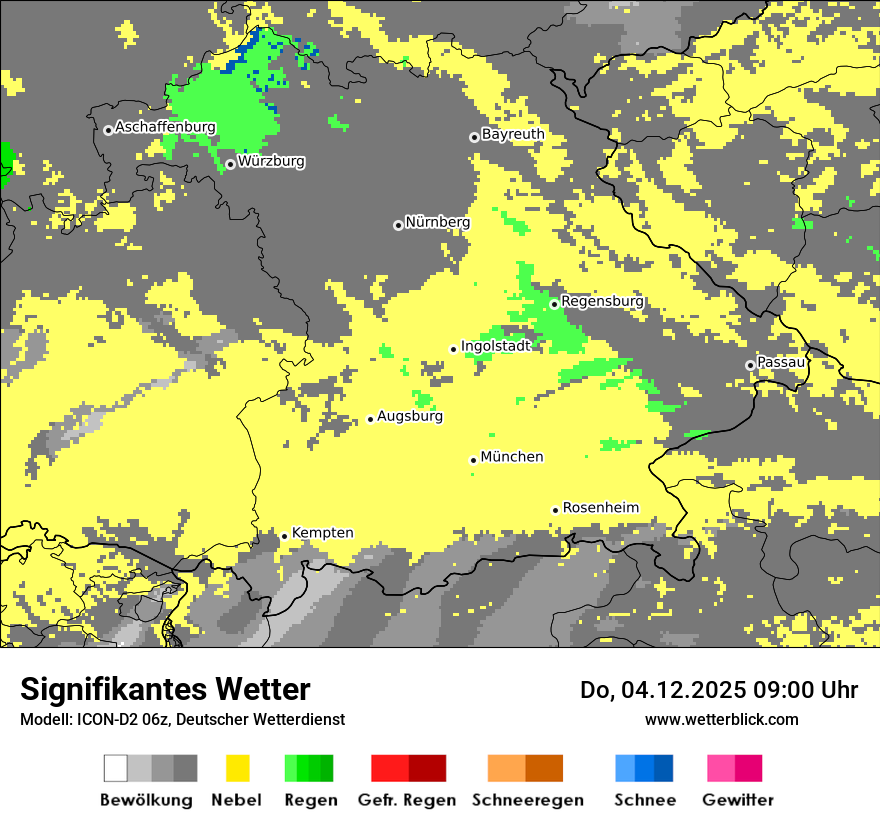Modellkarten Signifikantes Wetter