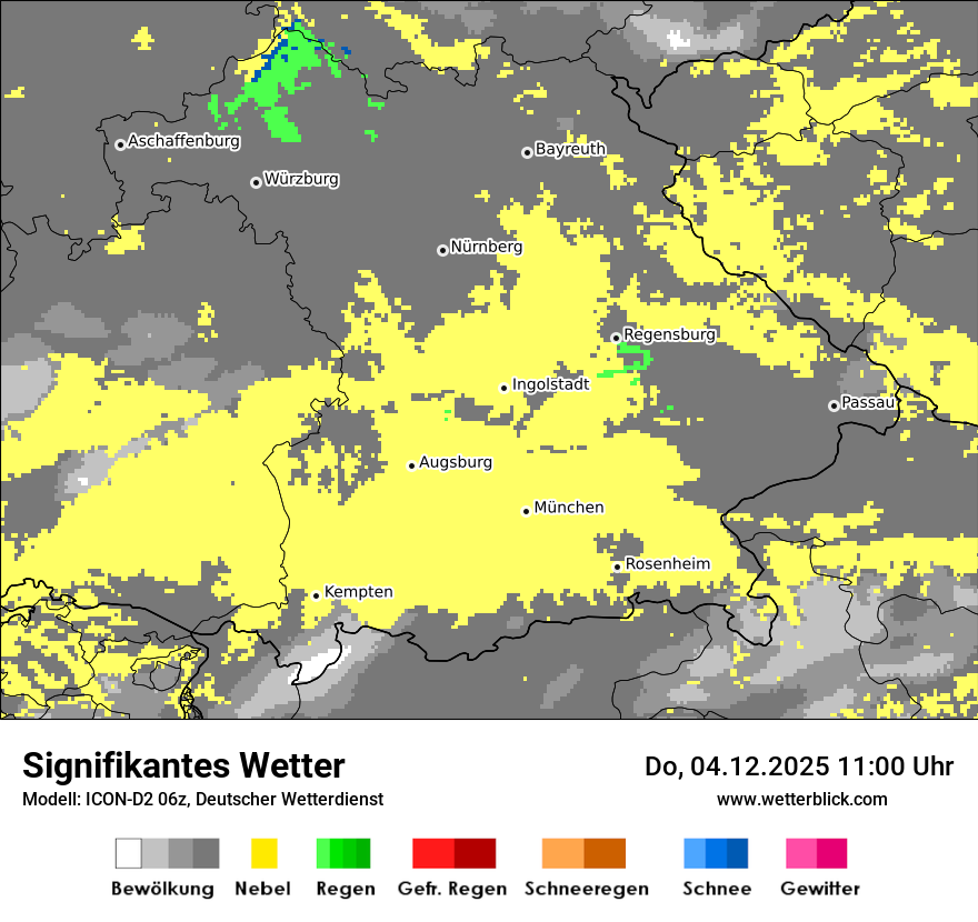 Modellkarten Signifikantes Wetter