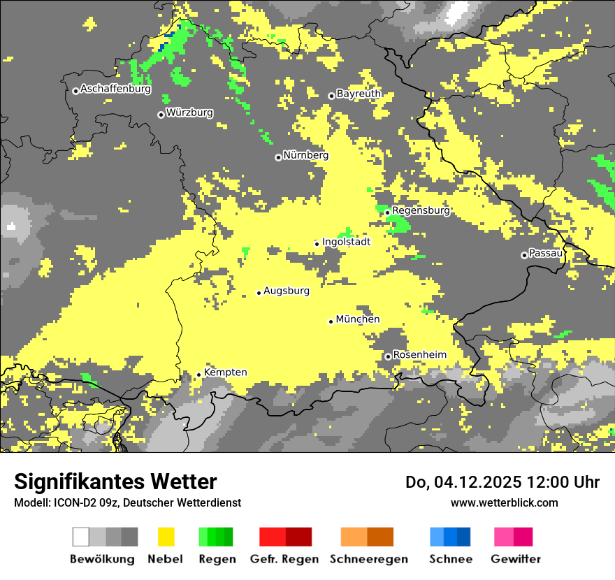 Modellkarten Signifikantes Wetter