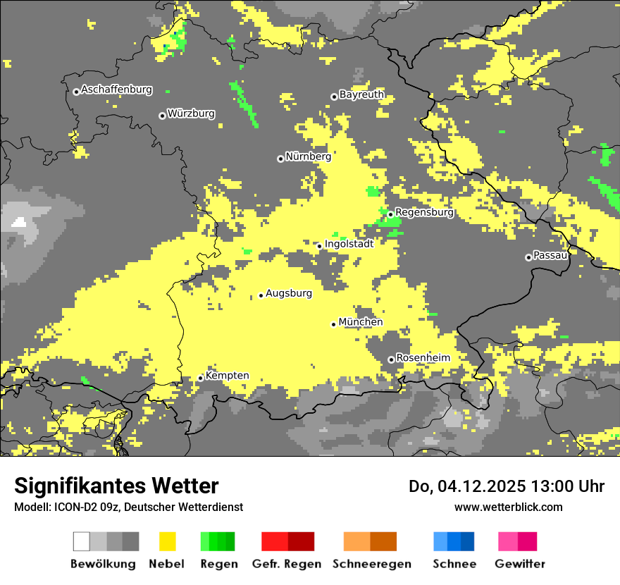 Modellkarten Signifikantes Wetter