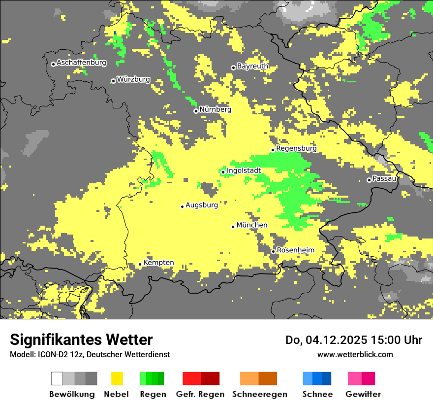 Modellkarten Signifikantes Wetter