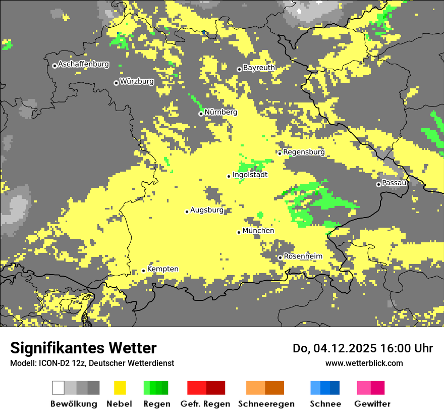 Modellkarten Signifikantes Wetter