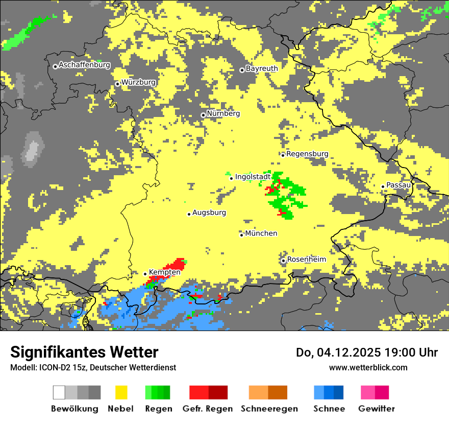 Modellkarten Signifikantes Wetter