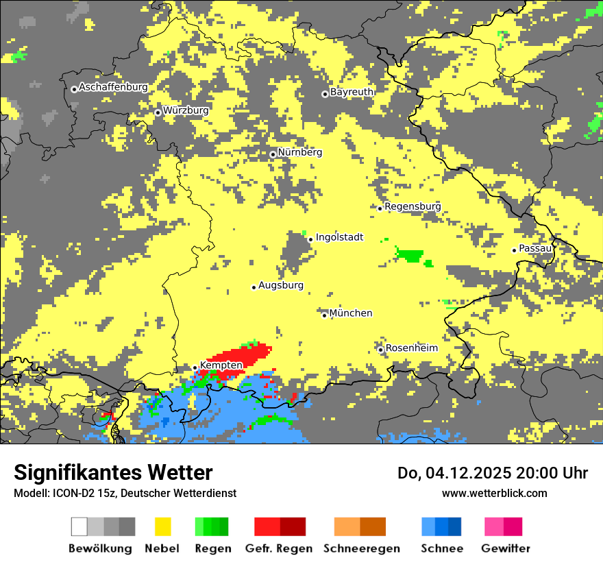 Modellkarten Signifikantes Wetter