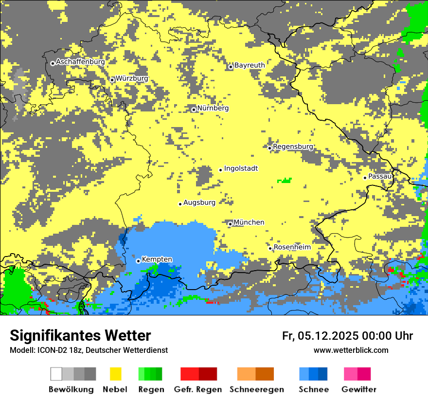 Modellkarten Signifikantes Wetter