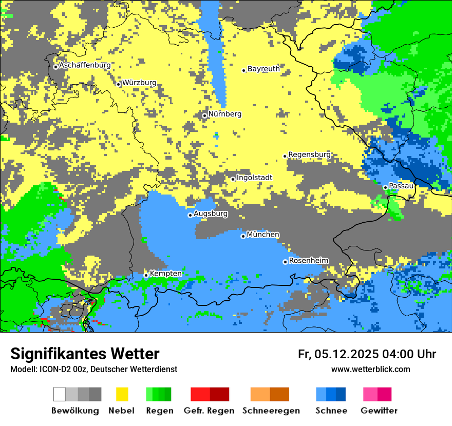 Modellkarten Signifikantes Wetter