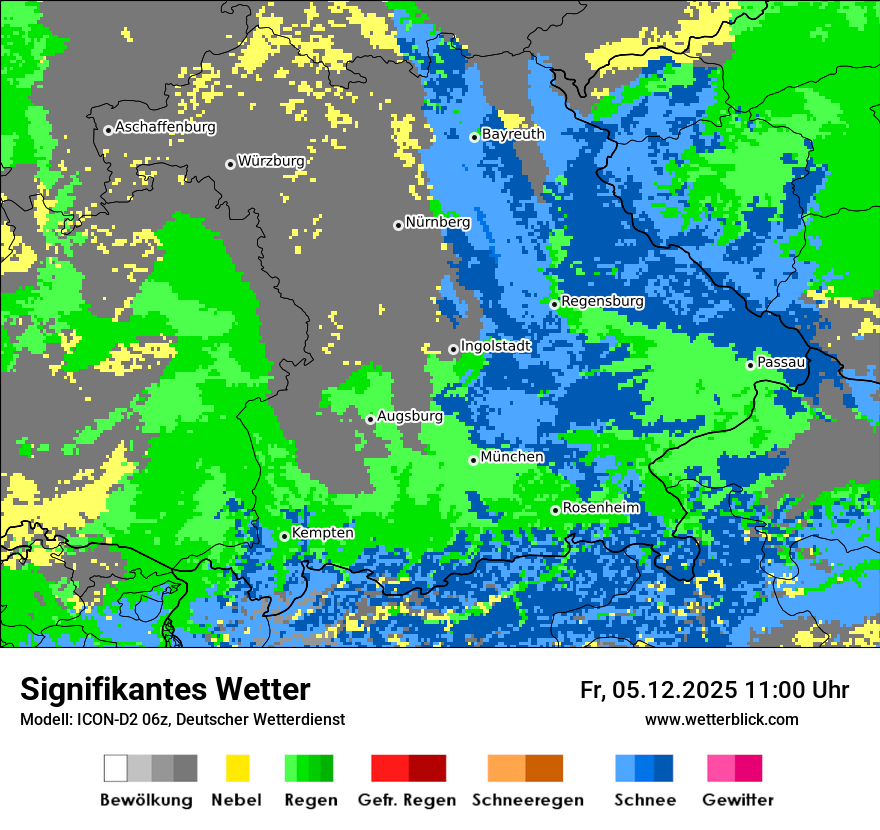 Modellkarten Signifikantes Wetter