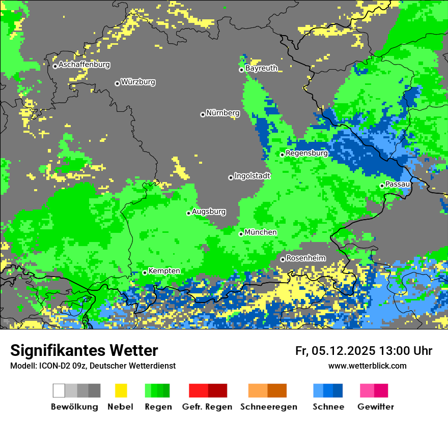 Modellkarten Signifikantes Wetter