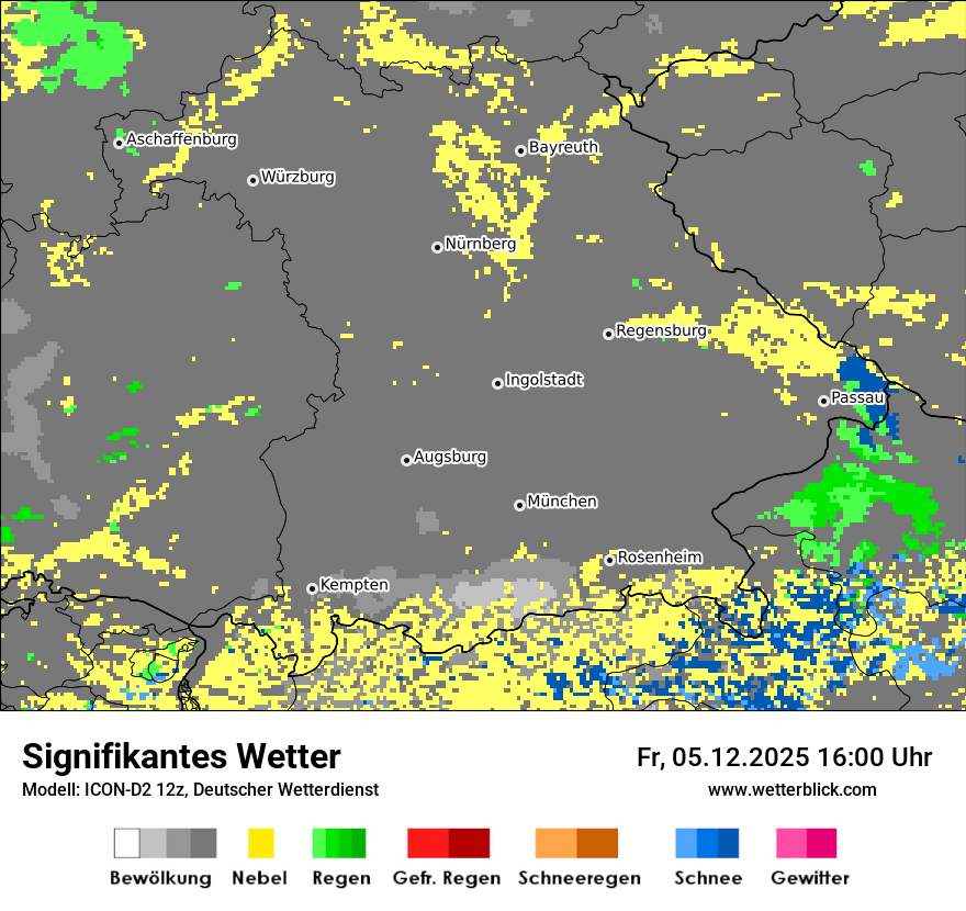 Modellkarten Signifikantes Wetter