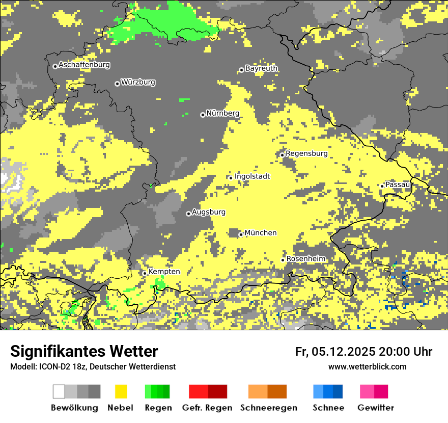 Modellkarten Signifikantes Wetter