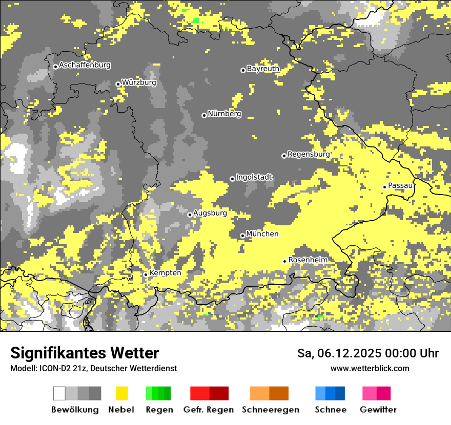 Modellkarten Signifikantes Wetter