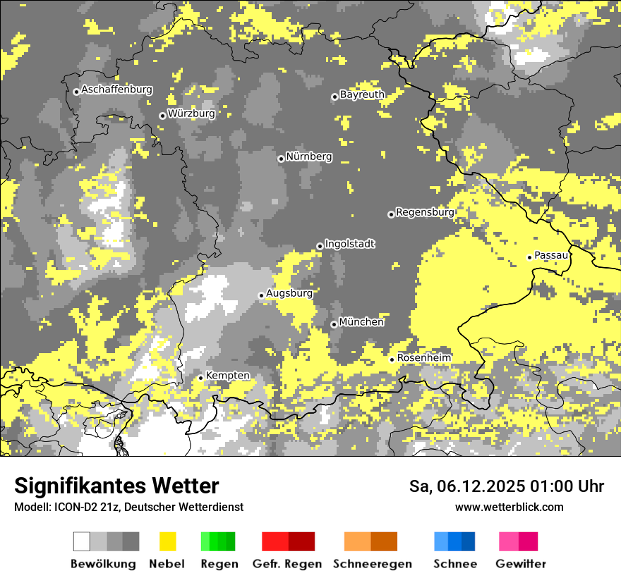Modellkarten Signifikantes Wetter