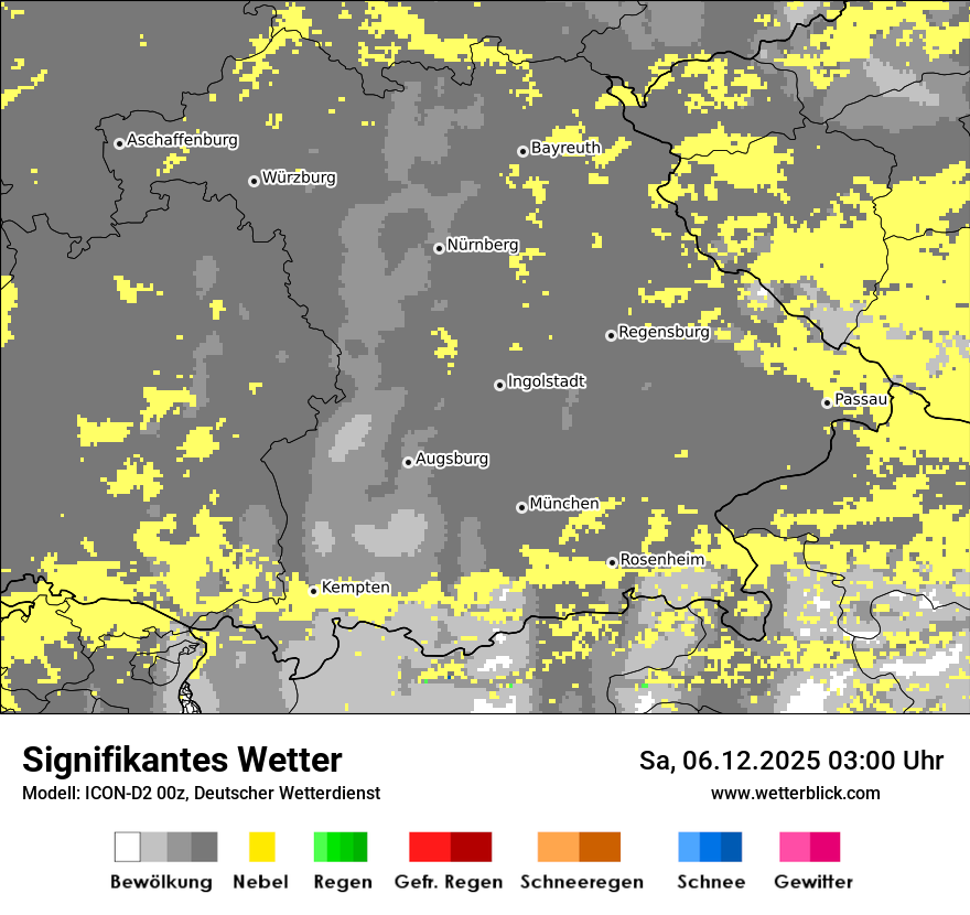 Modellkarten Signifikantes Wetter