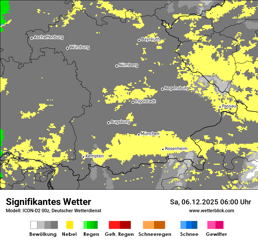 Modellkarten Signifikantes Wetter