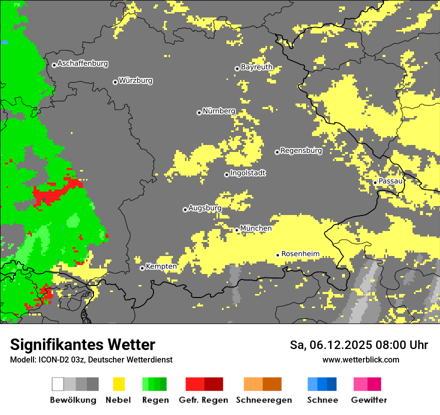 Modellkarten Signifikantes Wetter