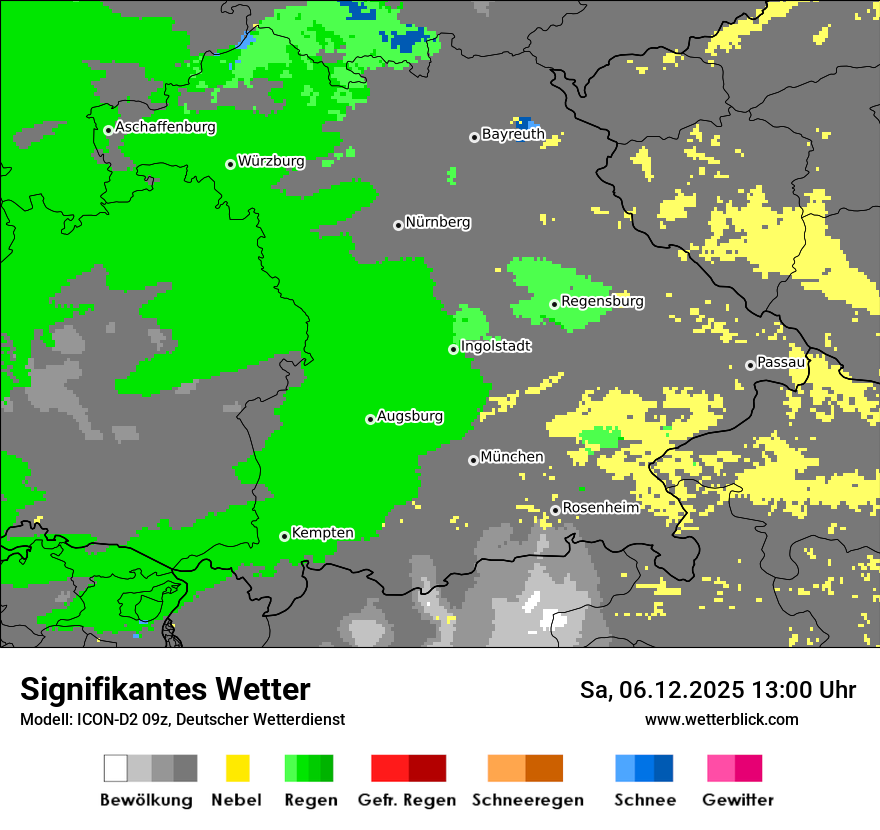 Modellkarten Signifikantes Wetter