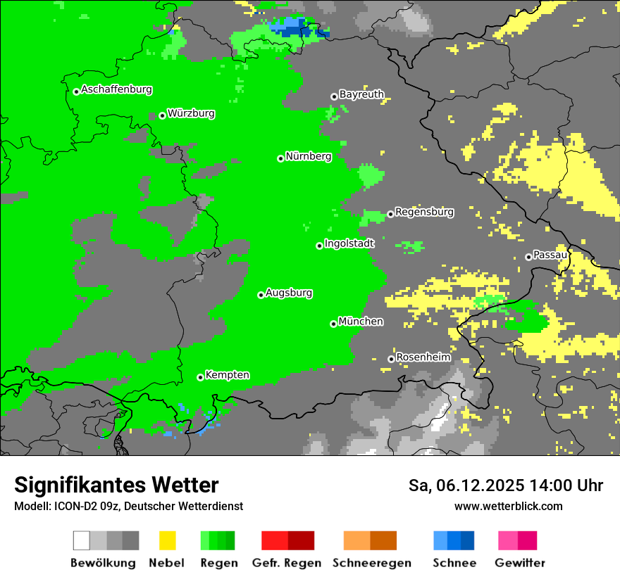 Modellkarten Signifikantes Wetter