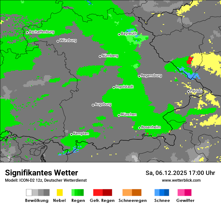 Modellkarten Signifikantes Wetter