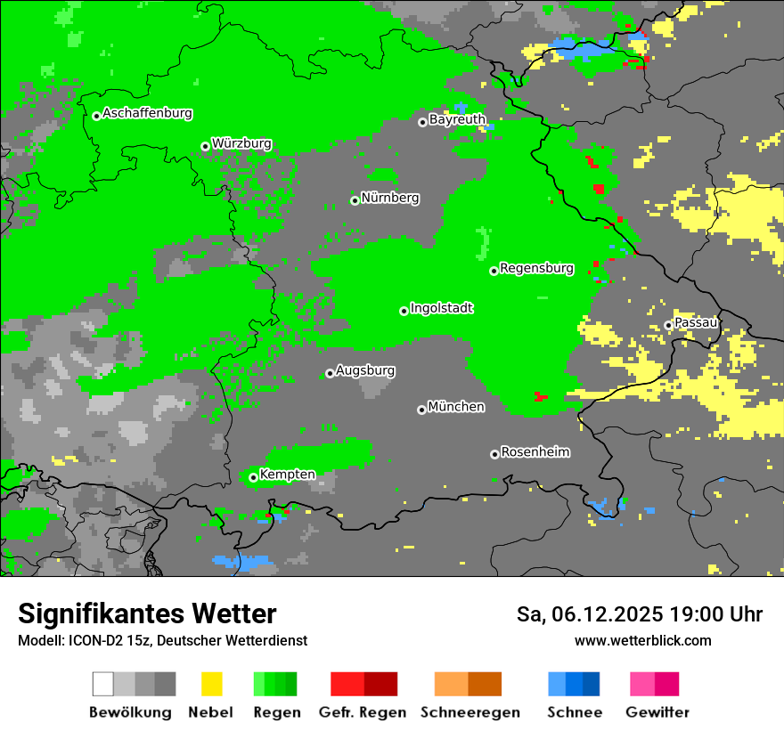 Modellkarten Signifikantes Wetter