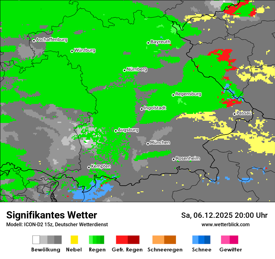 Modellkarten Signifikantes Wetter