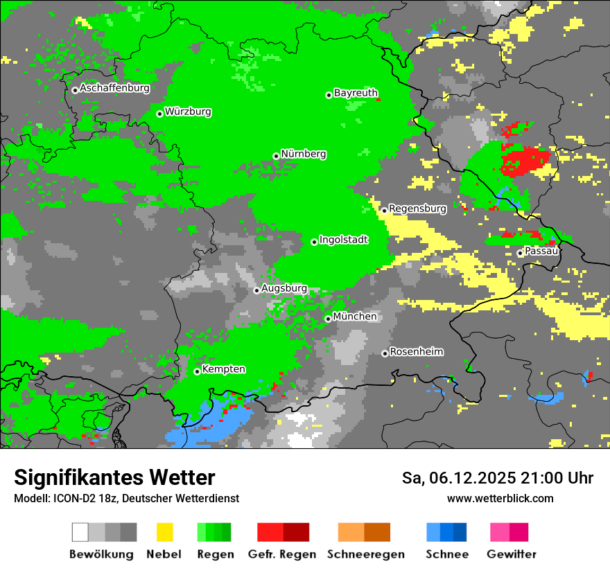 Modellkarten Signifikantes Wetter