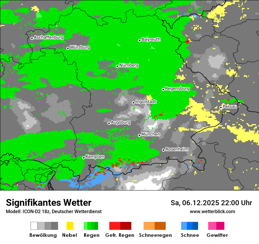 Modellkarten Signifikantes Wetter