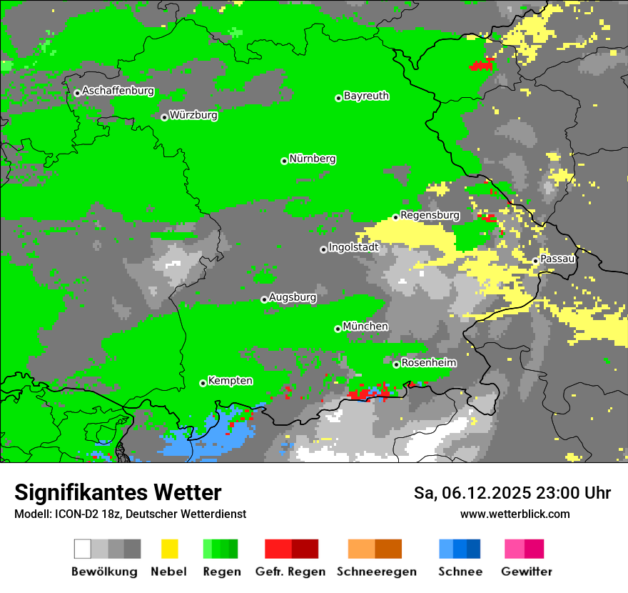 Modellkarten Signifikantes Wetter