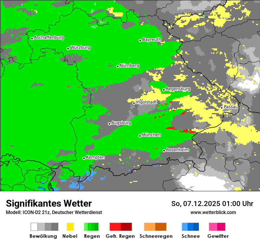 Modellkarten Signifikantes Wetter