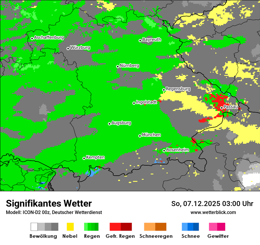 Modellkarten Signifikantes Wetter