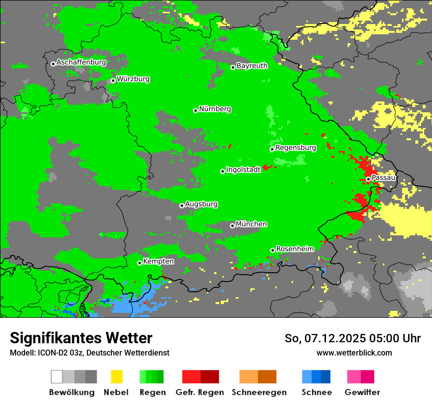 Modellkarten Signifikantes Wetter