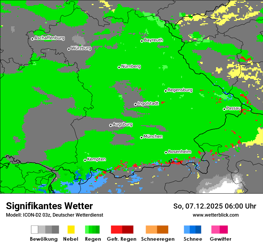 Modellkarten Signifikantes Wetter