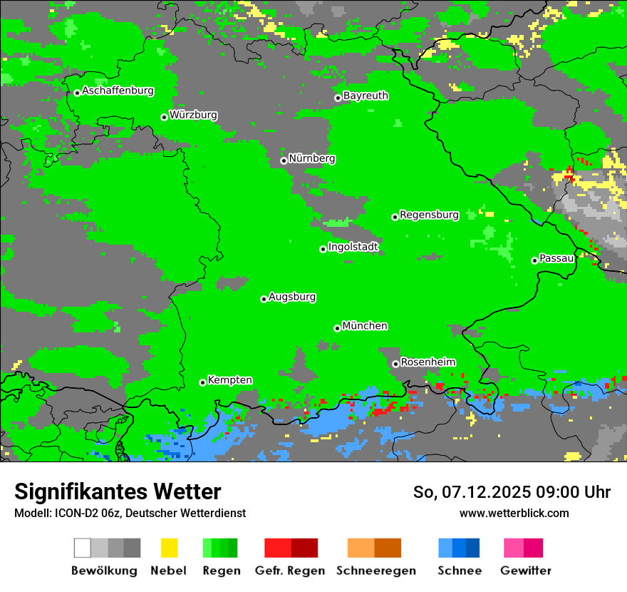 Modellkarten Signifikantes Wetter