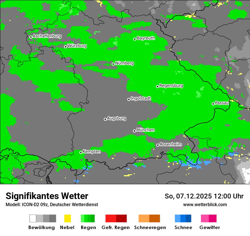 Modellkarten Signifikantes Wetter