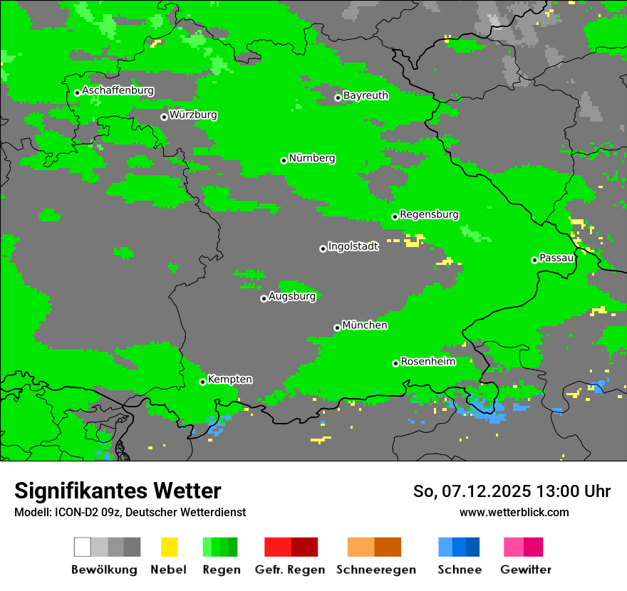 Modellkarten Signifikantes Wetter