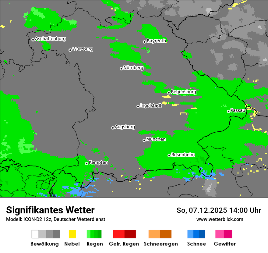 Modellkarten Signifikantes Wetter