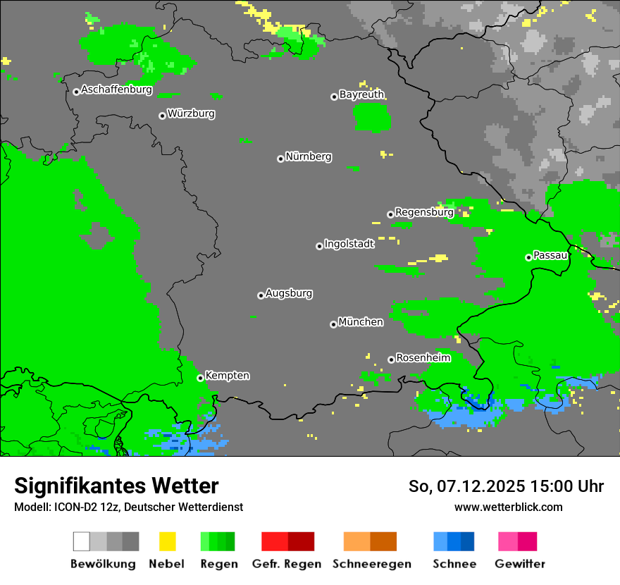 Modellkarten Signifikantes Wetter