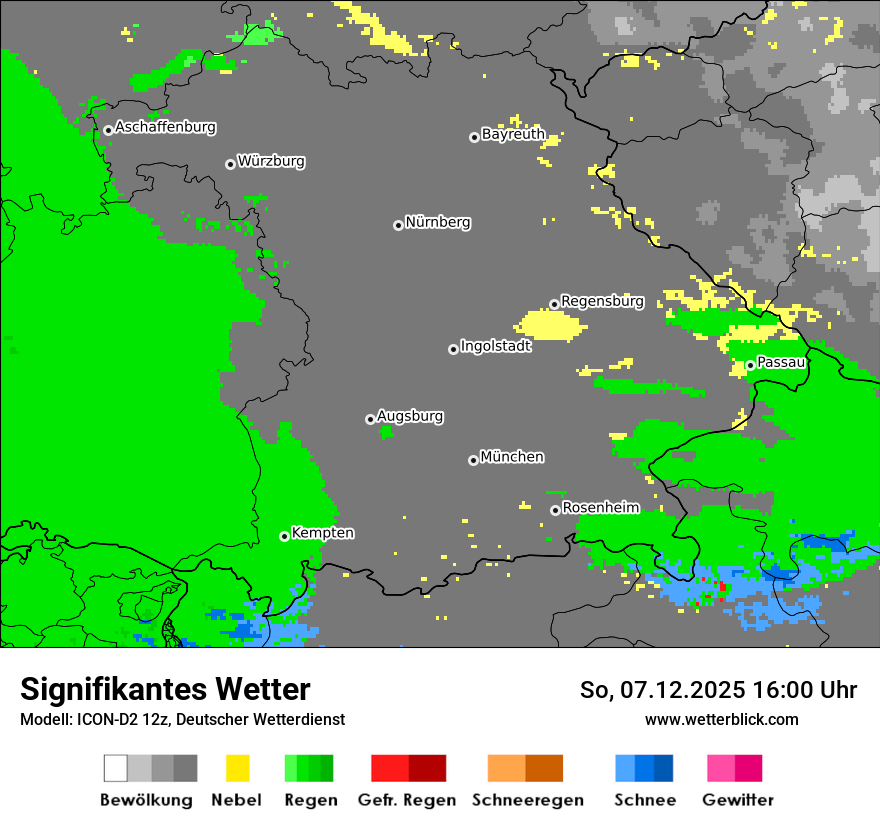 Modellkarten Signifikantes Wetter