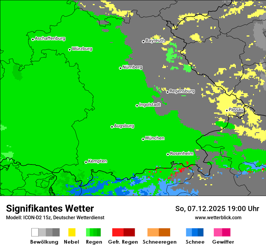 Modellkarten Signifikantes Wetter